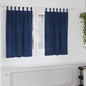 JUNG Vida Verdunkelungsvorhänge 2 pcs Dunkelblau 140 x 140 cm Samt