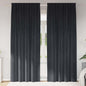 JUNG Vida Verdunkelungsvorhänge 2 pcs Dunkelgrau 140 x 245 cm Samt
