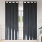 JUNG Vida Verdunkelungsvorhänge 2 pcs Hellgrau 140 x 245 cm Samt