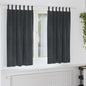 JUNG Vida Verdunkelungsvorhänge 2 pcs Hellgrau 140 x 175 cm Samt