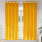 JUNG Vida Verdunkelungsvorhänge 2 pcs Senfgelb 140 x 245 cm Samt