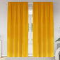 JUNG Vida Verdunkelungsvorhänge 2 pcs Senfgelb 140 x 225 cm Samt