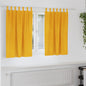 JUNG Vida Verdunkelungsvorhänge 2 pcs Senfgelb 140 x 140 cm Samt