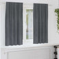 JUNG Vida Verdunkelungsvorhänge 2 pcs Hellgrau 140 x 175 cm Samt