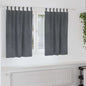 JUNG Vida Verdunkelungsvorhänge 2 pcs Hellgrau 140 x 140 cm Samt