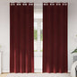 JUNG Vida Verdunkelungsvorhänge 2 pcs Weinrot 140 x 260 cm Samt