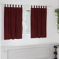 JUNG Vida Verdunkelungsvorhänge 2 pcs Weinrot 140 x 140 cm Samt