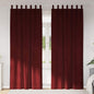 JUNG Vida Verdunkelungsvorhänge 2 pcs Weinrot 140 x 260 cm Samt