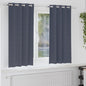 JUNG Vida Verdunkelungs-Vorhänge mit Ringen 2 pcs Anthrazit 175 x 140 cm