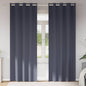 JUNG Vida Verdunkelungs-Vorhänge mit Ringen 2 pcs Anthrazit 245 x 140 cm