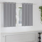 JUNG Vida Verdunkelungs-Vorhänge mit Ringen 2 pcs Hellgrau 140 x 140 cm
