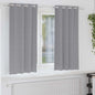 JUNG Vida Verdunkelungs-Vorhänge mit Ringen 2 pcs Hellgrau 175 x 140 cm