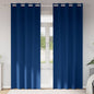 JUNG Vida Verdunkelungs-Vorhänge mit Ringen 2 pcs Dunkelblau 260 x 140 cm