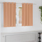 JUNG Vida Verdunkelungs-Vorhänge mit Ringen 2 pcs Hellbraun 140 x 140 cm