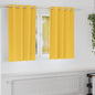 JUNG Vida Verdunkelungs-Vorhänge mit Ringen 2 pcs Senfgelb 140 x 140 cm
