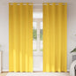 JUNG Vida Verdunkelungs-Vorhänge mit Ringen 2 pcs Senfgelb 260 x 140 cm