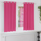 JUNG Vida Verdunkelungs-Vorhänge mit Ringen 2 pcs Helles Pink