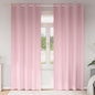 JUNG Vida Verdunkelungs-Vorhänge mit Ringen 2 pcs Babyrosa 245 x 140 cm