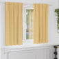 JUNG Vida Verdunkelungs-Vorhänge mit Ringen 2 pcs Beige 175 x 140 cm