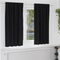 JUNG Vida Verdunkelungs-Vorhänge mit Ringen 2 pcs Schwarz 175 x 140 cm