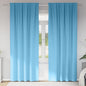 JUNG Vida Verdunkelungs-Vorhänge mit Ringen 2 pcs Himmelblau 225 x 140 cm