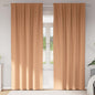 JUNG Vida Verdunkelungs-Vorhänge mit Ringen 2 pcs Hellbraun 245 x 140 cm