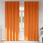 JUNG Vida Verdunkelungs-Vorhänge mit Ringen 2 pcs Helles Orange