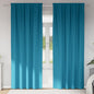 JUNG Vida Verdunkelungs-Vorhänge mit Ringen 2 pcs Türkis 225 x 140 cm
