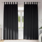 JUNG Vida Verdunkelungs-Vorhänge mit Ringen 2 pcs Schwarz 225 x 140 cm