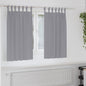 JUNG Vida Verdunkelungs-Vorhänge mit Ringen 2 pcs Hellgrau 140 x 140 cm