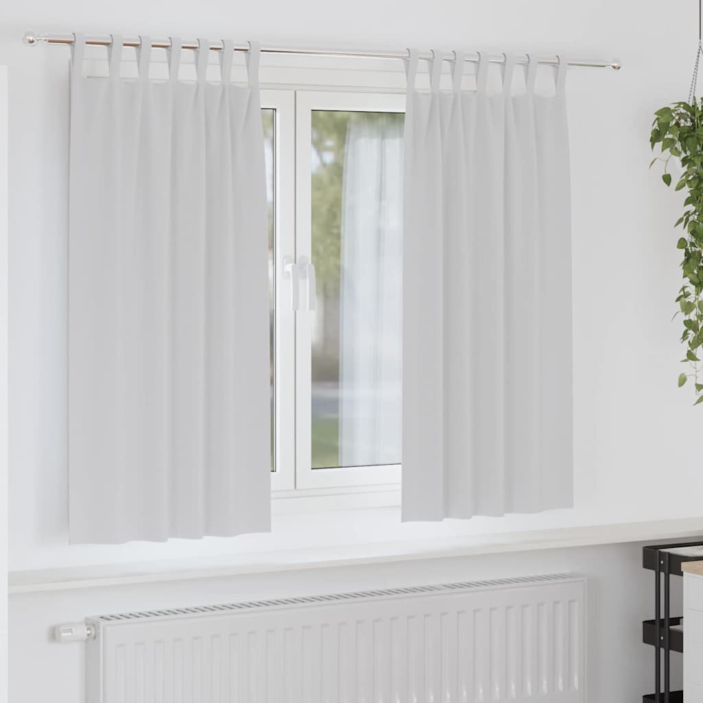 JUNG Vida Verdunkelungs-Vorhänge mit Ringen 2 pcs Helles Grau