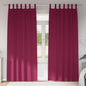 JUNG Vida Verdunkelungs-Vorhänge mit Ringen 2 pcs Weinrot 245 x 140 cm