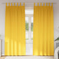 JUNG Vida Verdunkelungs-Vorhänge mit Ringen 2 pcs Senfgelb 260 x 140 cm