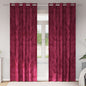 JUNG Vida Samtvorhänge mit Vorhängen 2 pcs Weinrot 260 x 140 cm Samt