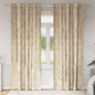 JUNG Vida Samtvorhänge mit Vorhängen 2 pcs Creme 245 x 140 cm Samt