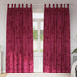 JUNG Vida Samtvorhänge mit Vorhängen 2 pcs Weinrot 245 x 140 cm Samt