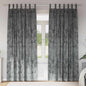 JUNG Vida Samtvorhänge mit Vorhängen 2 pcs Grau 225 x 140 cm Samt