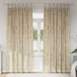 JUNG Vida Samtvorhänge mit Vorhängen 2 pcs Creme 245 x 140 cm Samt