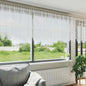 JUNG Vida Spitzenvorhang mit Vorhängen Floral Weiß 80 x 500 cm Polyester
