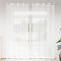 JUNG Vida Voile-Vorhang mit Vorhängen 2 pcs Weiß 245 x 140 cm Polyester