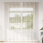 JUNG Vida Voile-Vorhang mit Vorhängen 2 pcs Sand 245 x 140 cm Polyester