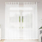 JUNG Vida Voile-Vorhang mit Vorhängen 2 pcs Weiß 260 x 140 cm Polyester