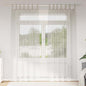 JUNG Vida Voile-Vorhang mit Vorhängen 2 pcs Creme 245 x 140 cm Polyester