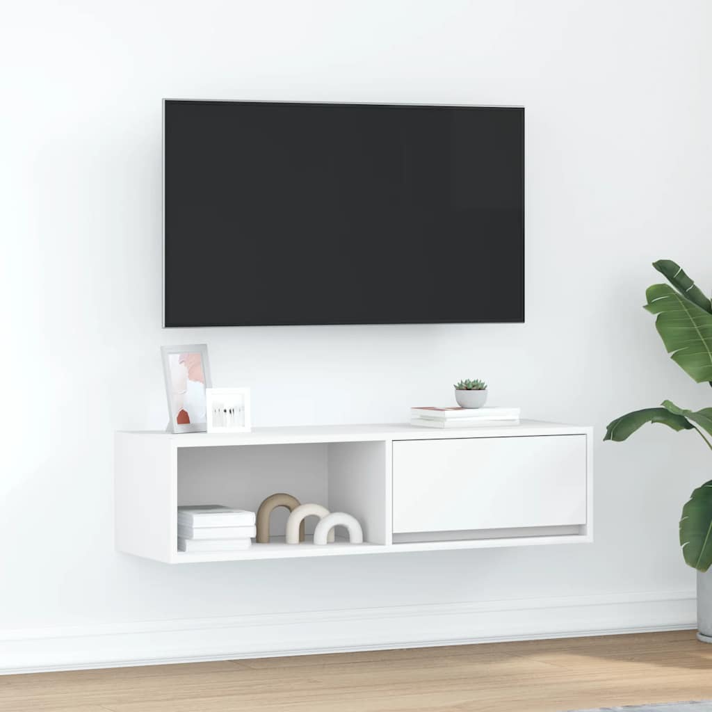 JUNG Vida TV-Schrank Weiß 100x31x25,5 cm Holzwerkstoff