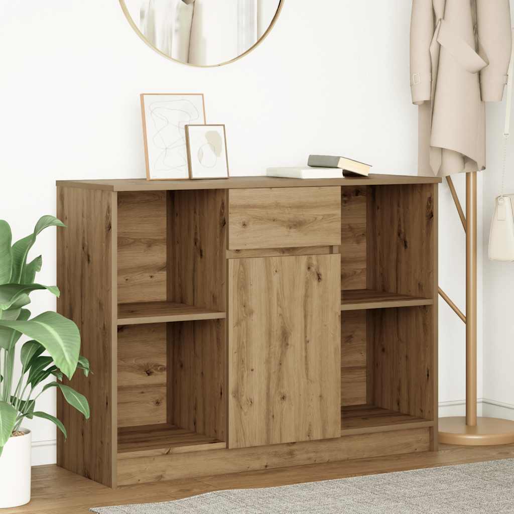 JUNG Vida Sideboard mit Schublade Artisan-Eiche 101x35x76cm Holzwerkstoff