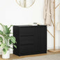 JUNG Vida Sideboard mit Schublade Schwarz Eichen-Optik 71x35x65 cm