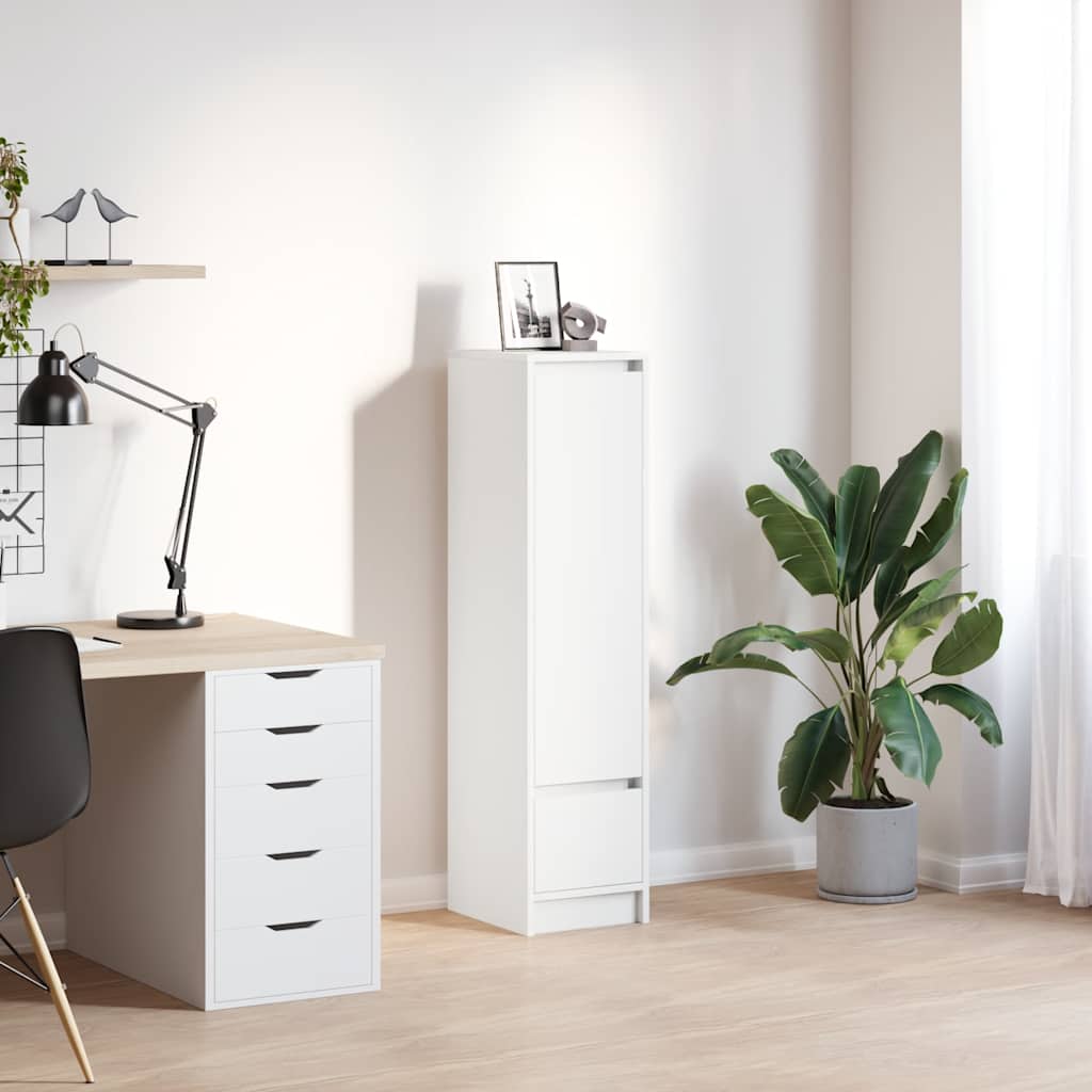 JUNG Vida Highboard Weiß 29,5x34x119,5 cm Holzwerkstoff