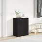 JUNG Vida Schuhschrank Schwarz Eichen-Optik 57x34x76 cm Holzwerkstoff