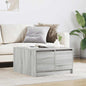 JUNG Vida Couchtisch mit Schubladen Grau Sonoma 70,5x70x40 cm