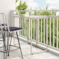JUNG Vida Gartentisch Klappbar Hellgrau 90x51x75 cm Poly Rattan